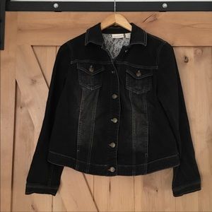Chico's Black Jean Jacket